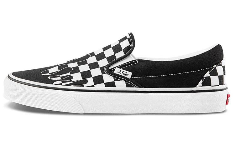 Слипоны Vans slip-on (черно-белые)