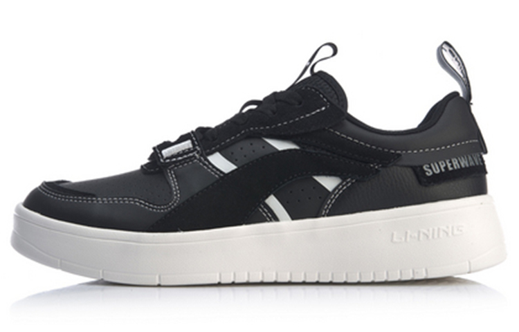 Li Ning Wave Superwave Low top Skateboard Shoes Men's Black