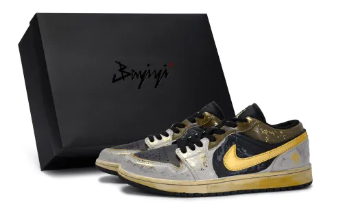 Jordan Air Jordan 1 Low 811 Manufacturing, Ten Mile Long Song, Special Shoe Box Low top Skateboard Shoes Unisex