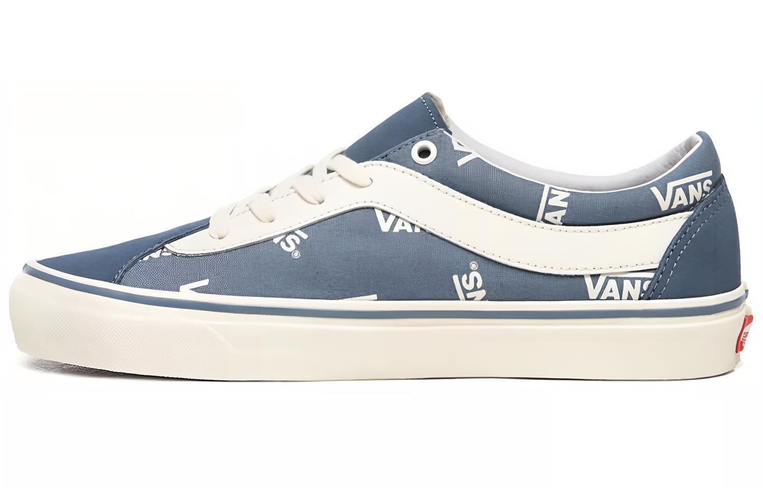 Vans Bold Ni low-top sneakers, same style for men and women, blue and white