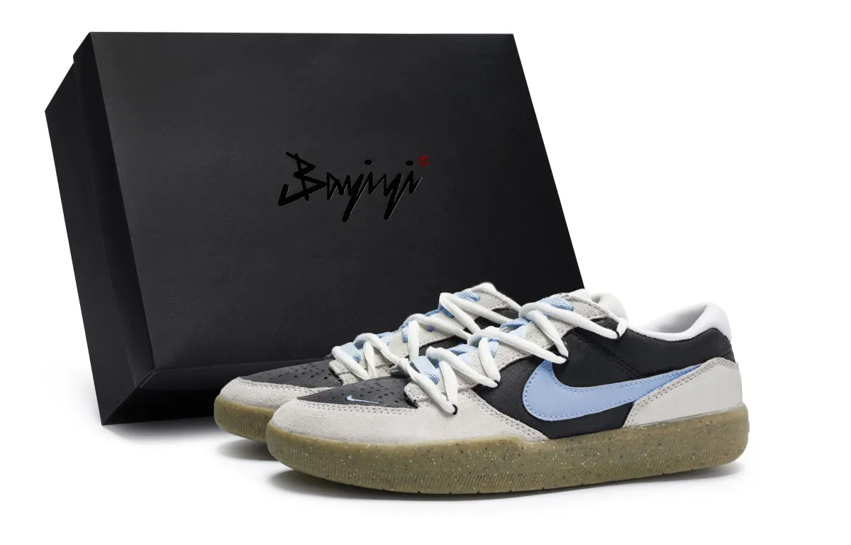 Nike SB Force 58 811 Manufacturing, Water Wood Mingse Blue, Special Shoe Box Slip Resistant Abrasion Resistant