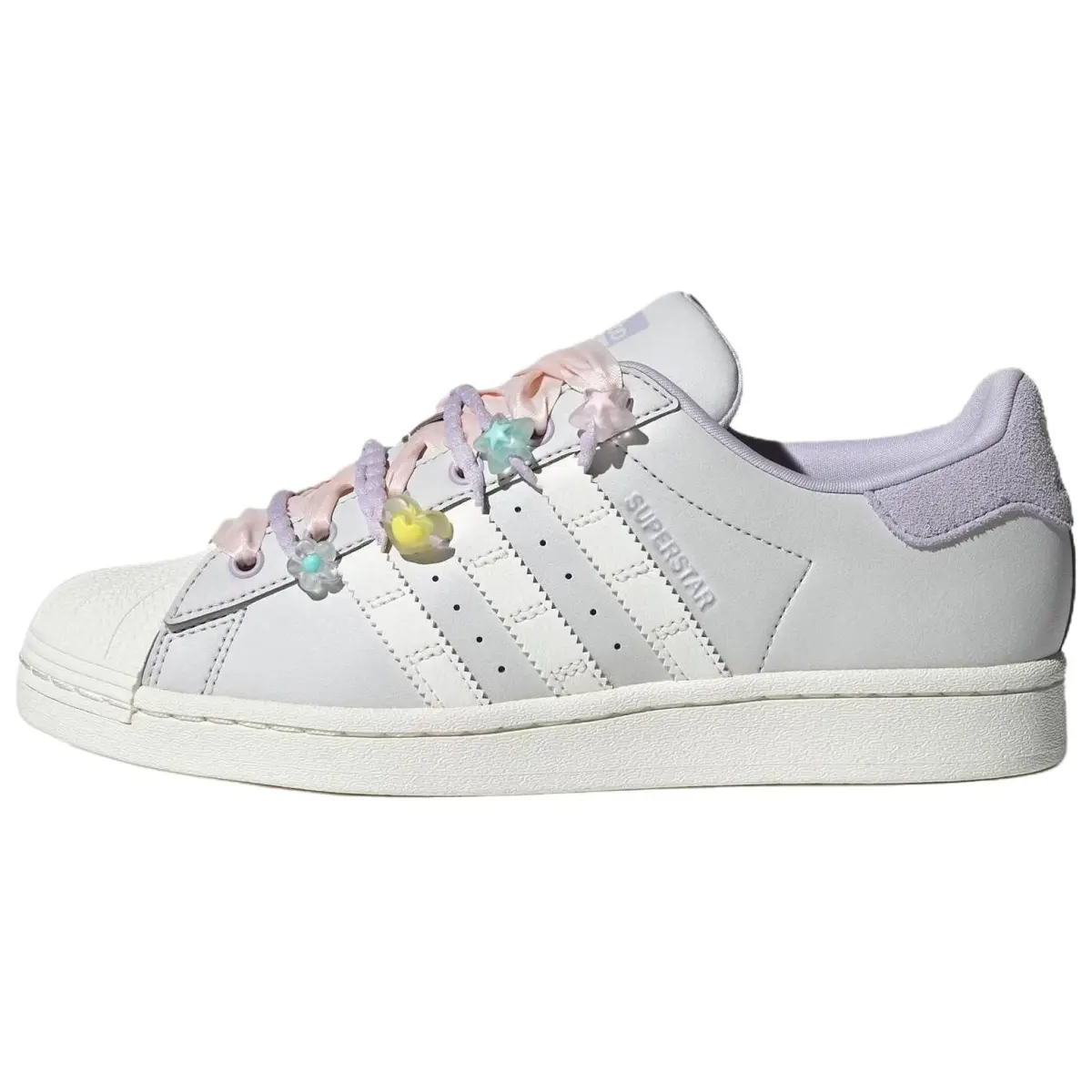 Adidas Originals SUPERSTAR Low top Skateboard Shoes Women's Silver Purple