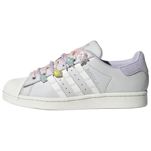 Adidas Originals SUPERSTAR Low top Skateboard Shoes Women's Silver Purple