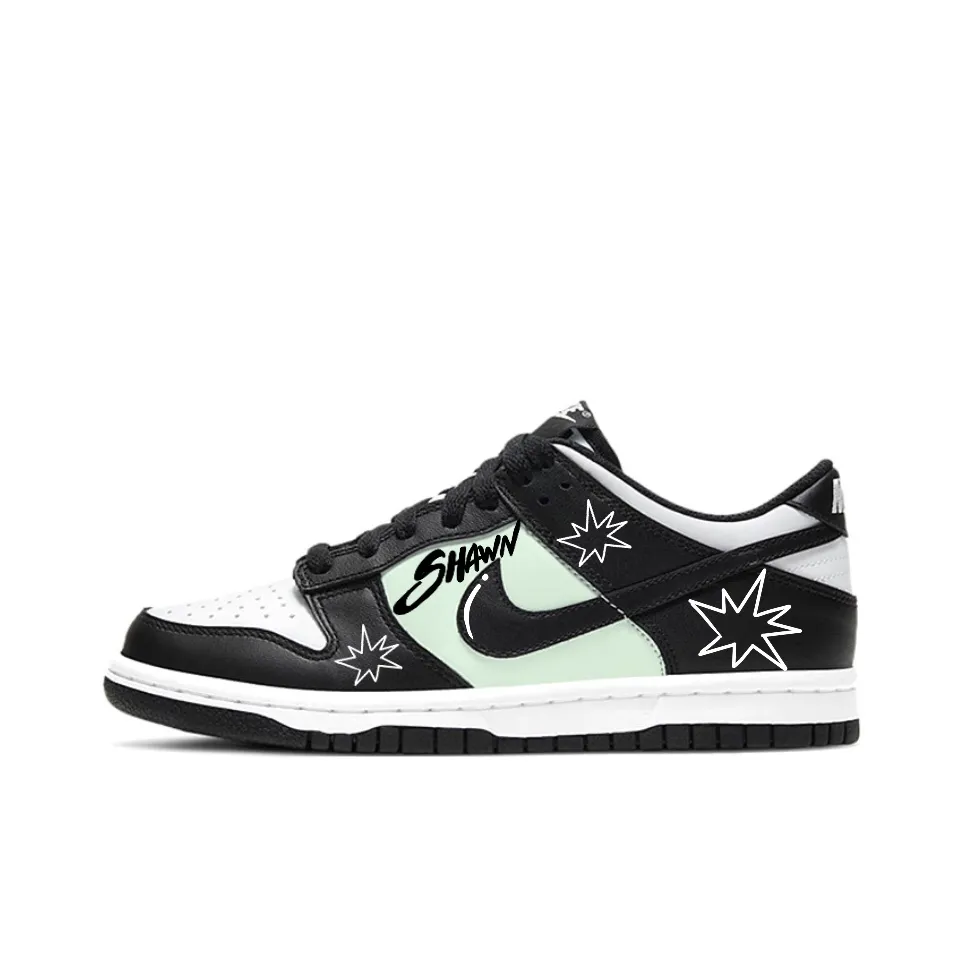 Nike Dunk SB Teal Dome, Classic Fashion Leather Comfortable Abrasion Resistant Low top Skateboard Shoes Unisex