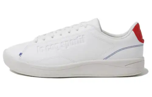 Le Coq Sportif Waterproof Abrasion Resistant Waterproof And Wear resistant Low top Skateboard Shoes Unisex White Red