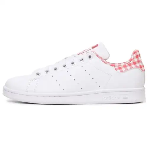 Adidas Originals Stan Smith J Slip Resistant Low top Skateboard Shoes Women's White