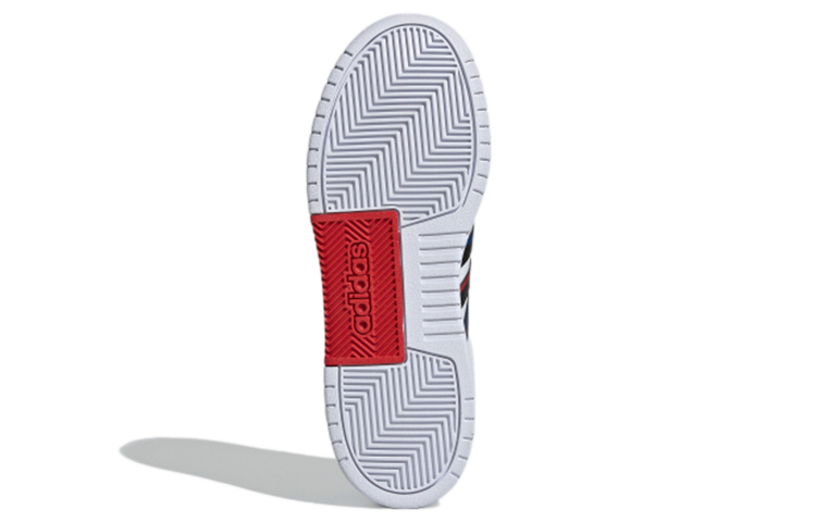 Мужские кеды adidas neo Entrap (бело-черно-красные) — Белый / чёрный / красный — фото 6