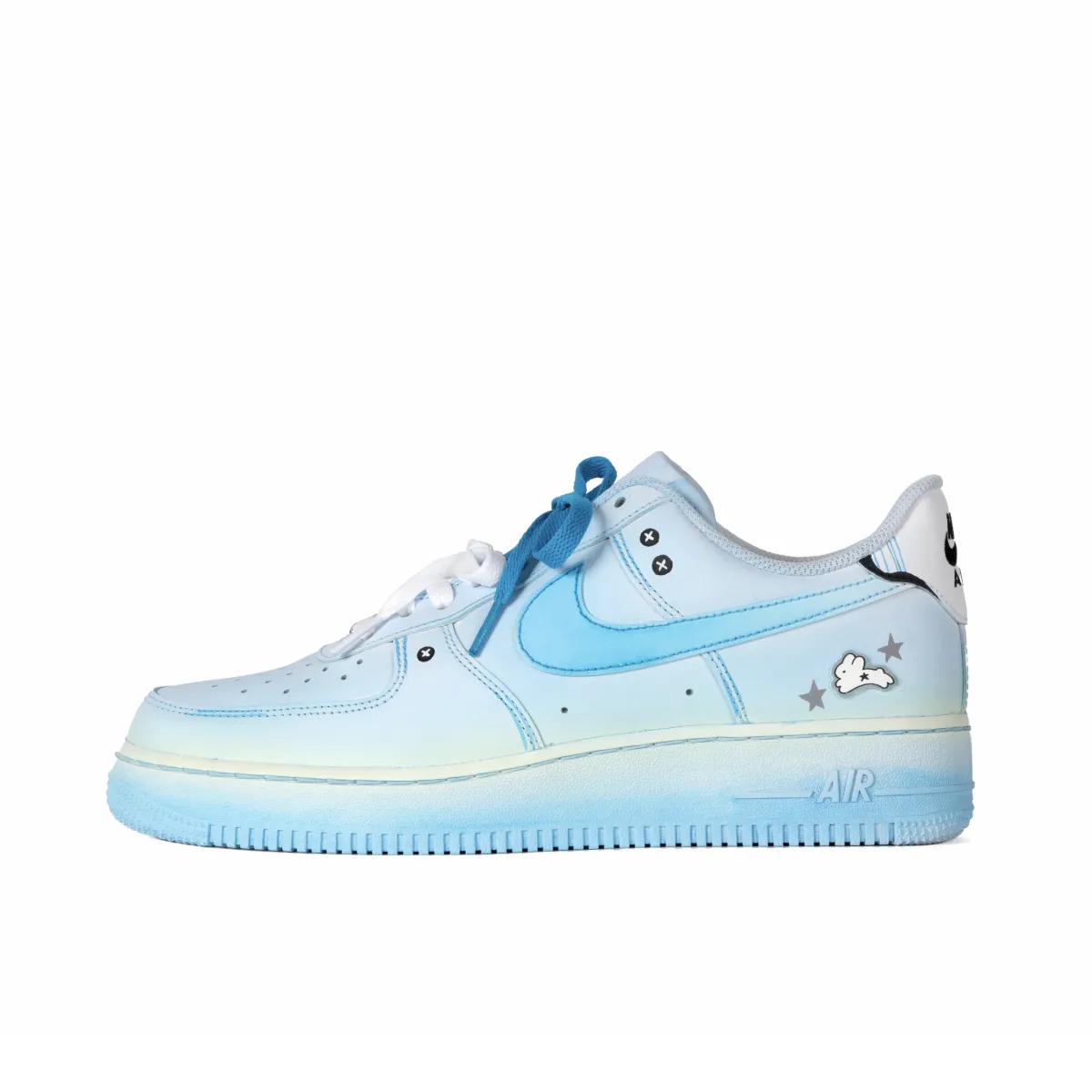 Nike Air Force 1 Abrasion Resistant Low top Skateboard Shoes Unisex Blue