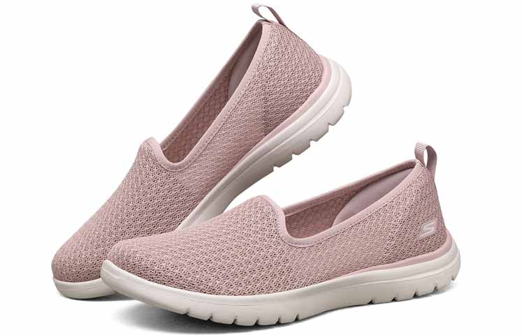 Женские кеды Skechers On-The-GO Flex (розовые) — фото 3