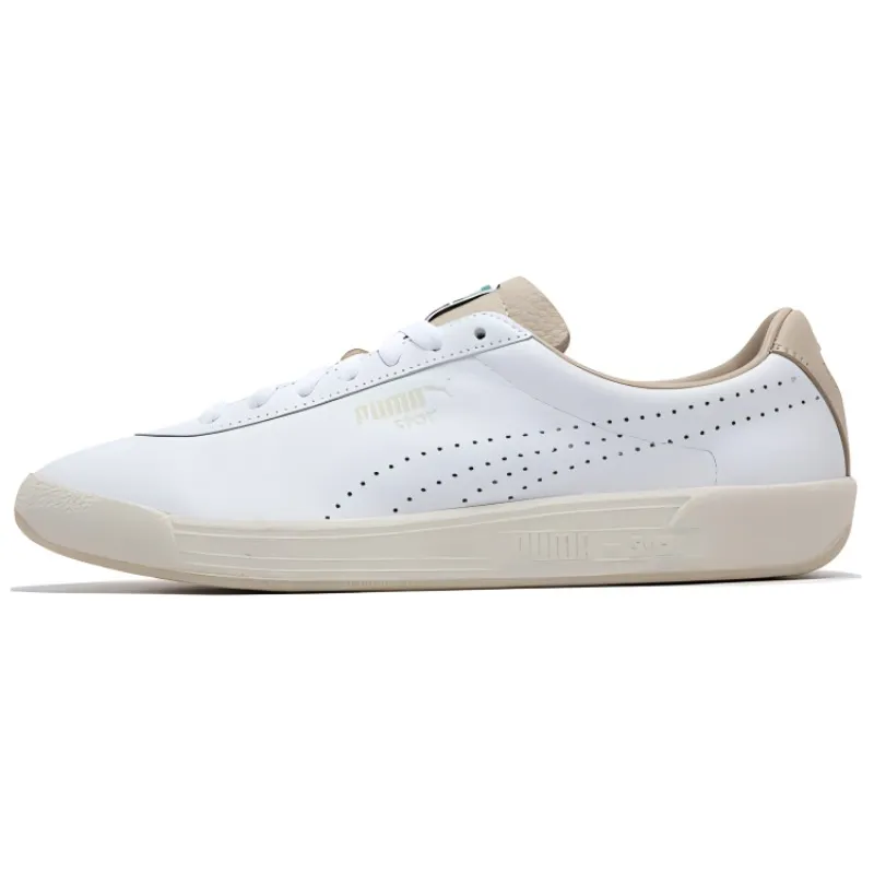 PUMA Star OG Premium Abrasion Resistant Low top Skateboard Shoes Unisex White Brown