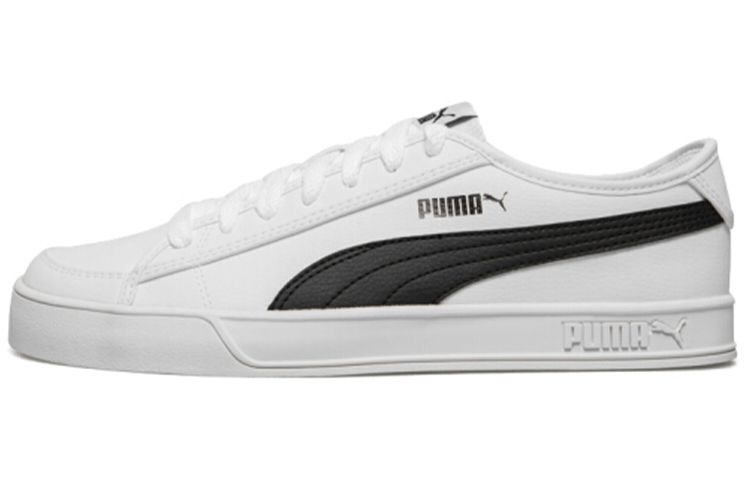 PUMA Puma Smash v2 Vulc SL Синтетическая кожа удобная и универсальная нескользящие Износостойкий и легкий, низкий уровень панель обувь мужские и женские фасон унисекс белый