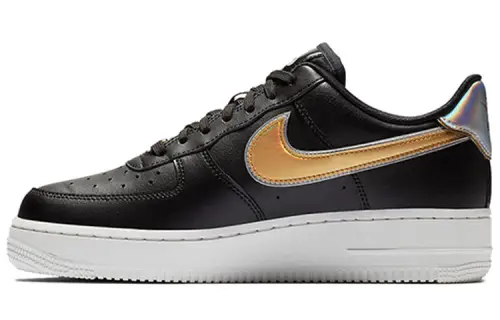 Nike Air Force 1 Low Metallic Swoosh Black Women's