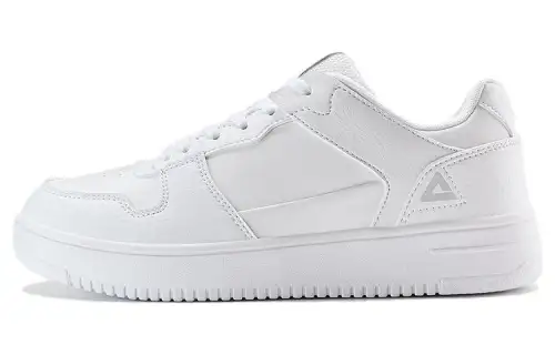 PEAK Light Rebound Slip Resistant Abrasion Resistant Low top Skateboard Shoes Women's White