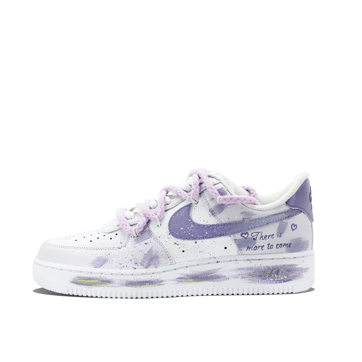 Nike Air Force 1 Skate Shoes Men's Low-top Purple