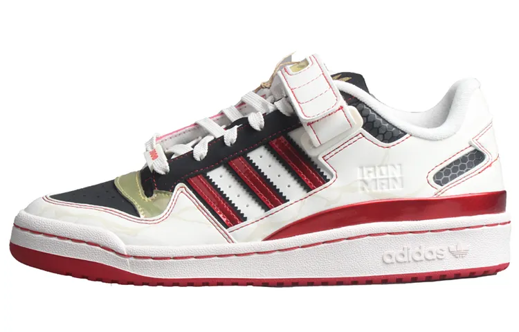 Adidas Originals FORUM Leather Low top Skateboard Shoes Unisex White Blue Red