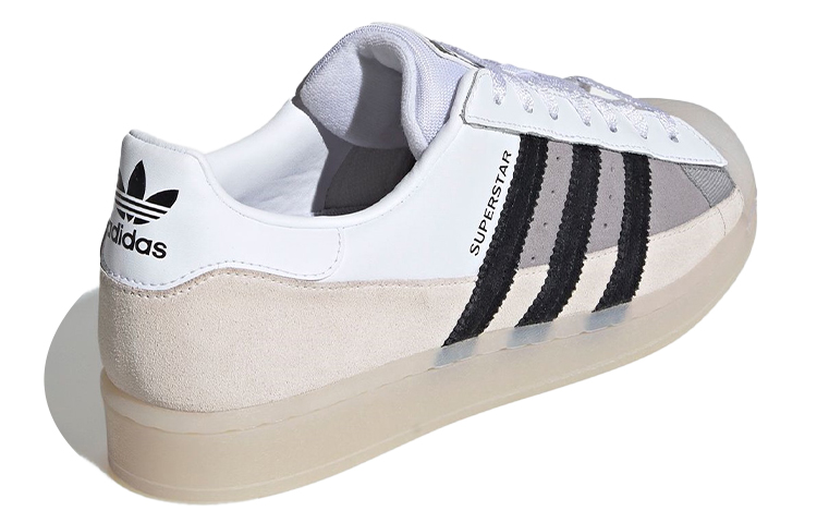 Кроссовки adidas originals SUPERSTAR (бело-черно-коричневые) — фото 4