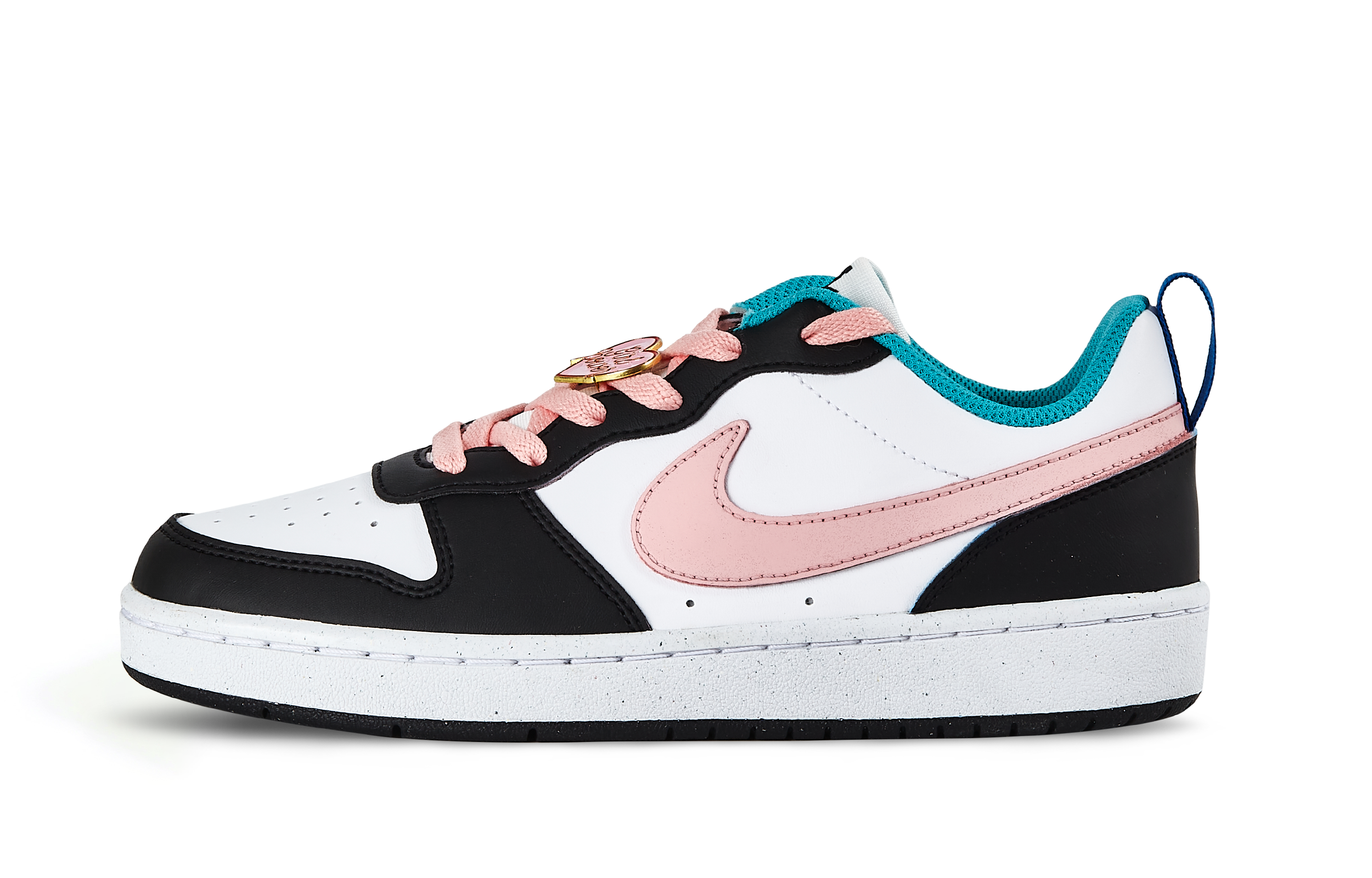 Nike Court Borough Low top Skateboard Shoes Women's Black Pink
