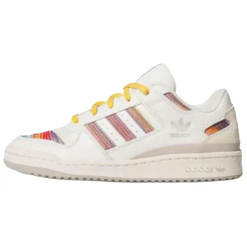 Adidas Originals FORUM Abrasion Resistant Low top Skateboard Shoes Unisex White