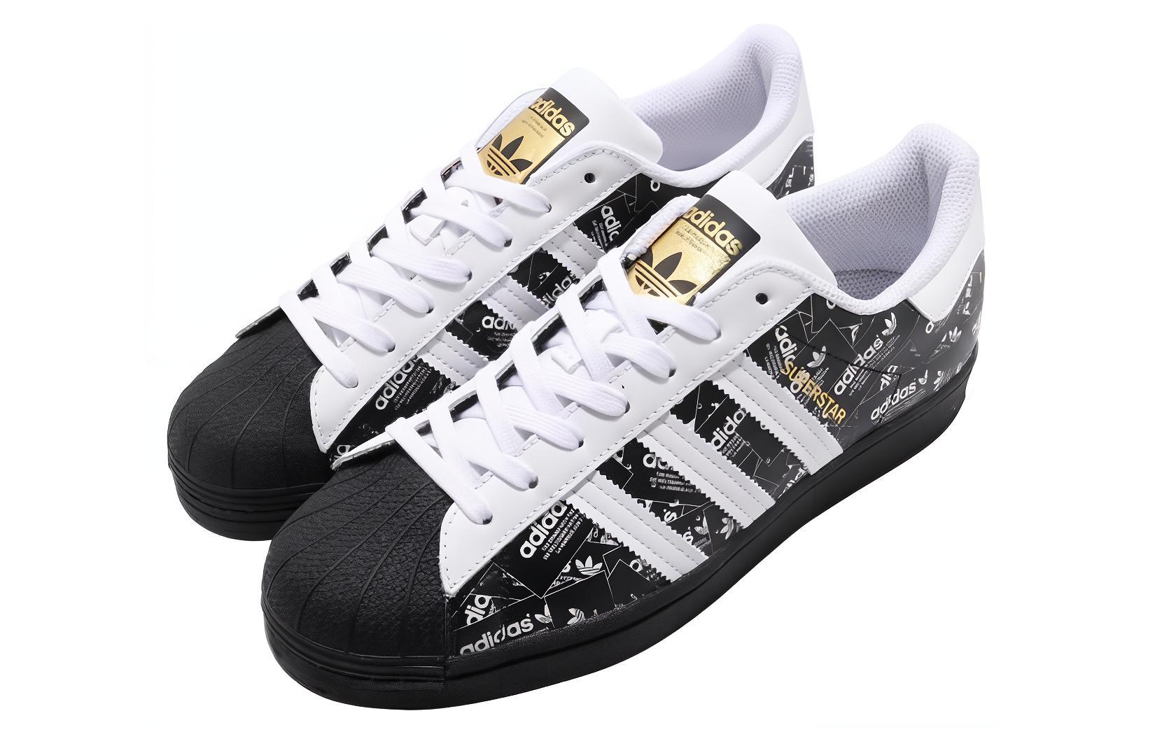 Кеды adidas originals SUPERSTAR (черно-белые) — 黑亮白色 — фото 3