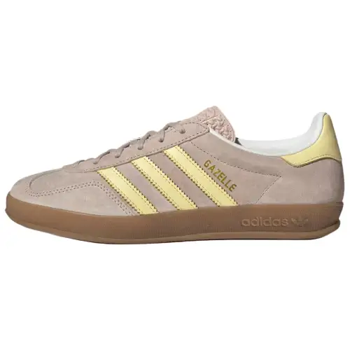 Adidas Originals Gazelle Leather Low top Skateboard Shoes Women's Taupe