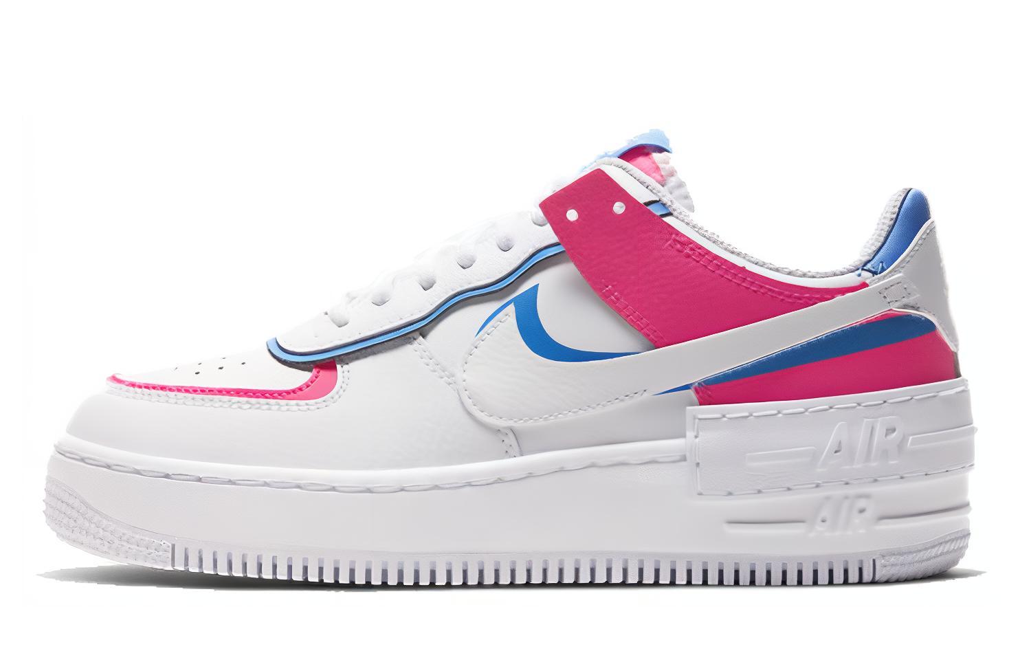 Nike Air Force1 shadow Air Force 1 deconstructed low-top sneakers women's blue pink