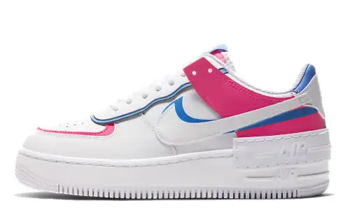 Nike Air Force1 shadow Air Force 1 deconstructed low-top sneakers women's blue pink