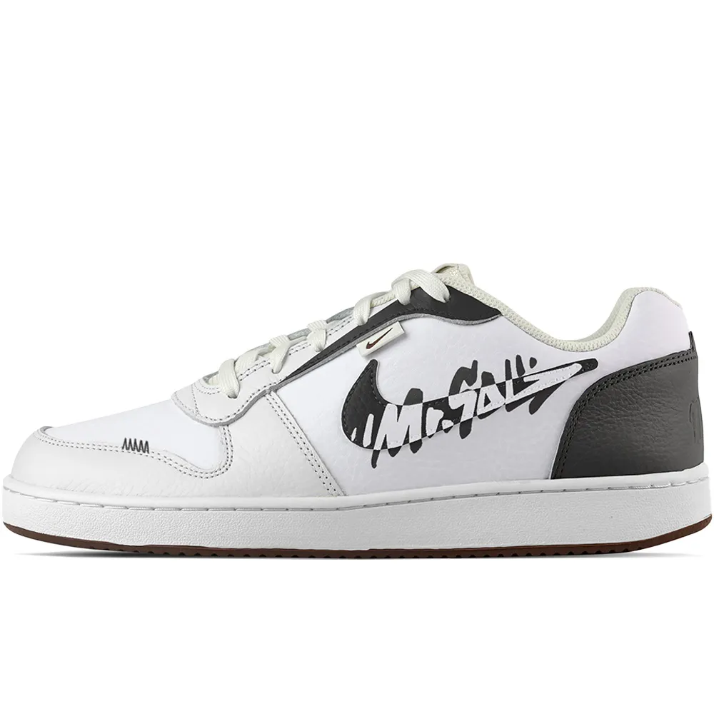 Nike EBERNON Panda Low top Skateboard Shoes Men's Black White