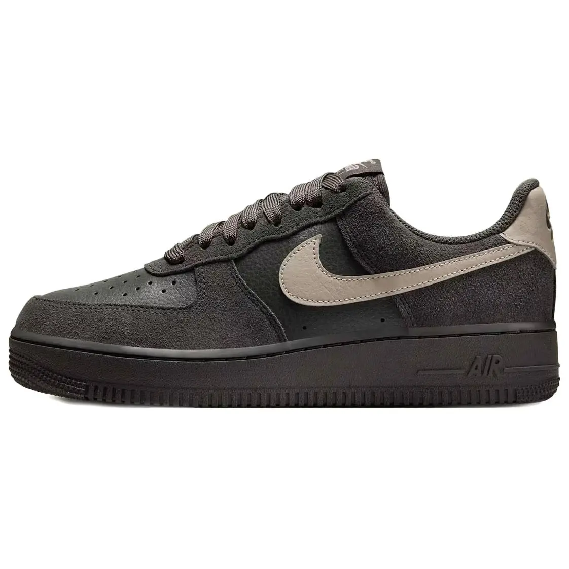 Nike Air Force 1 Low top Skateboard Shoes Women's Charcoal Gray