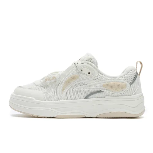 FILA VIBE Breathable Low top Skateboard Shoes Women's White Yellow