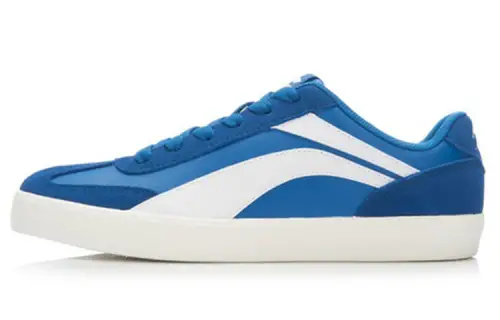 Li Ning Skateboard Shoes Men's Low Top Blue/White