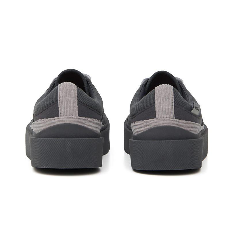 EQLZ EQUALIZER Fault 22 Low Canvas Low top Skateboard Shoes Unisex Black Obsidian Misprint