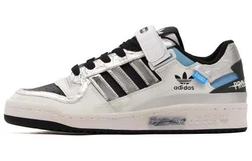 Adidas Originals FORUM Slip Resistant Abrasion Resistant Low top Skateboard Shoes Unisex Black White