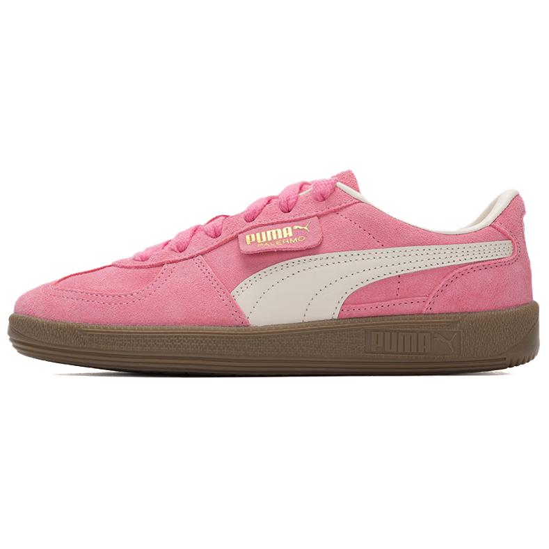 PUMA Palermo Abrasion Resistant Breathable Low top German Army Trainers Unisex Pink