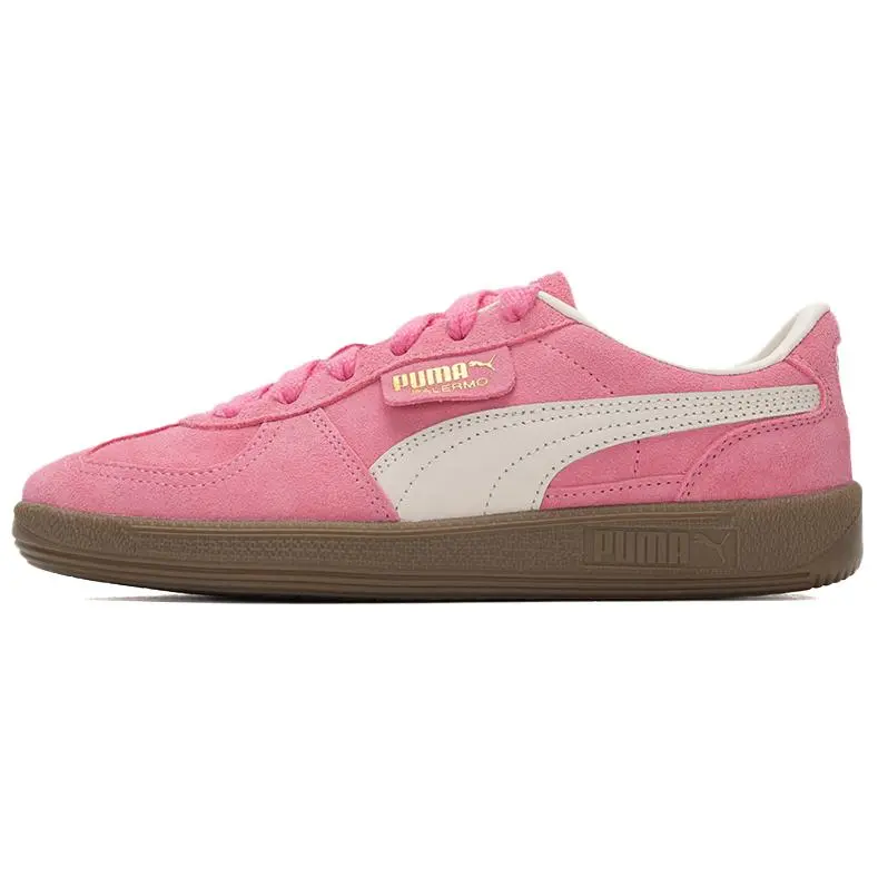 PUMA Palermo Abrasion Resistant Breathable Low top German Army Trainers Unisex Pink