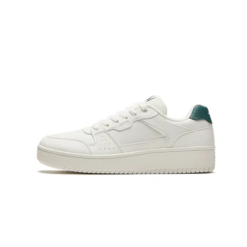 Anta Slip Resistant Abrasion Resistant Low top Skateboard Shoes Men's White