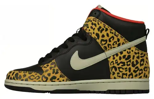 Nike Dunk High Skinny Cushioning, Wear Resistant High top Skateboard Shoes Women's Black