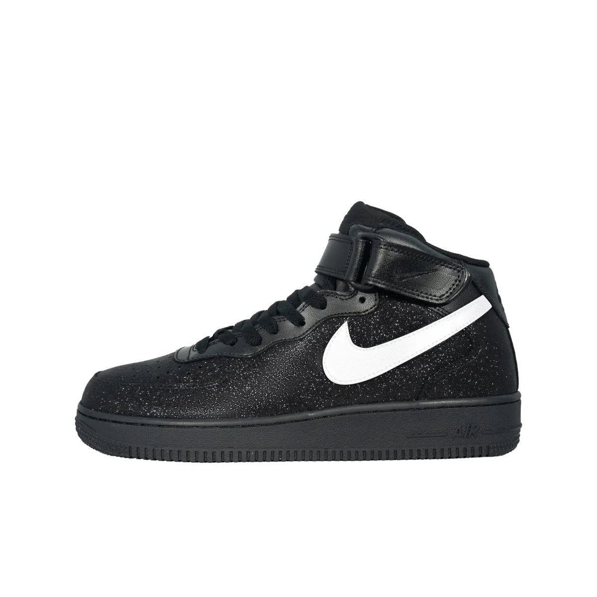 Nike Air Force 1 Abrasion Resistant Mid top Skateboard Shoes Unisex Black
