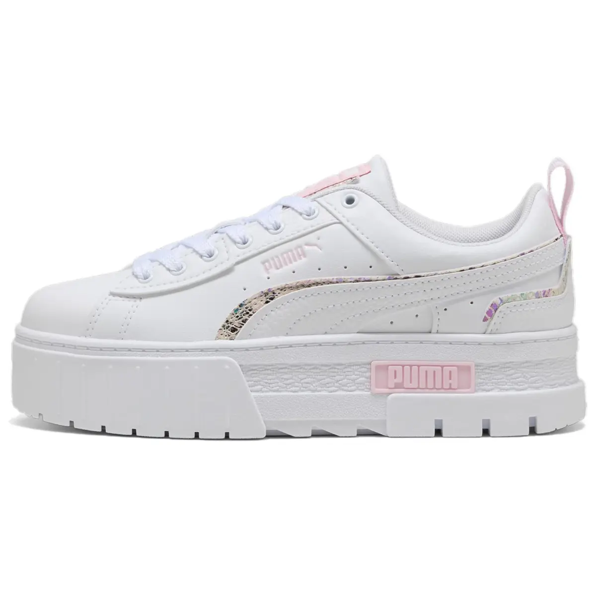 PUMA Mayze Low top Skateboard Shoes Women's White Pink