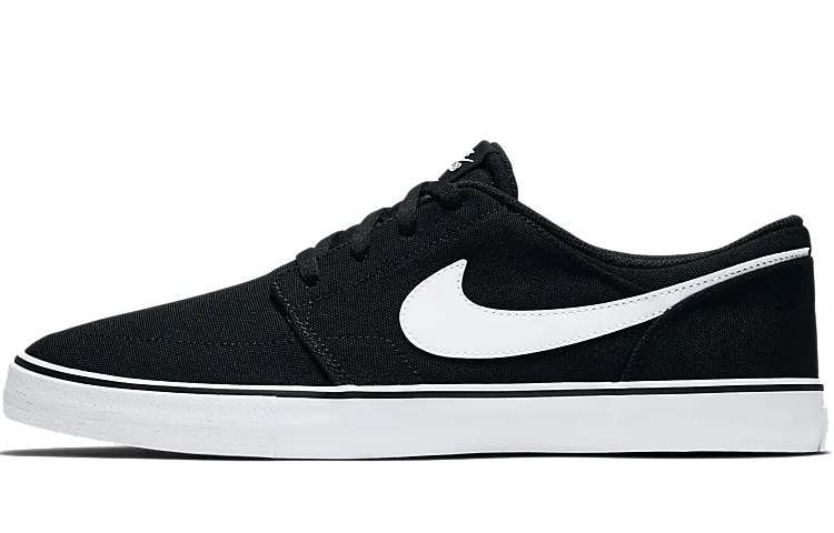 Кеды Nike Nike SB Portmore II Solar CNVS (черно-белые)