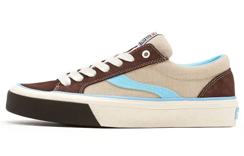 ODDCIRKUS x Vision Street Wear Astley Pro Low top Skateboard Shoes Unisex Chocolate Light Blue Multicolor