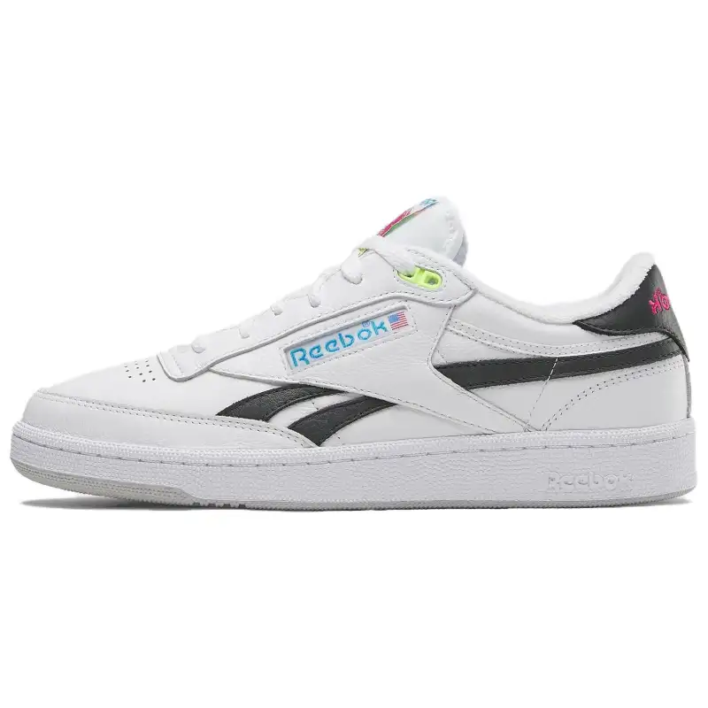 Reebok Club C Low top Skateboard Shoes Unisex White Black