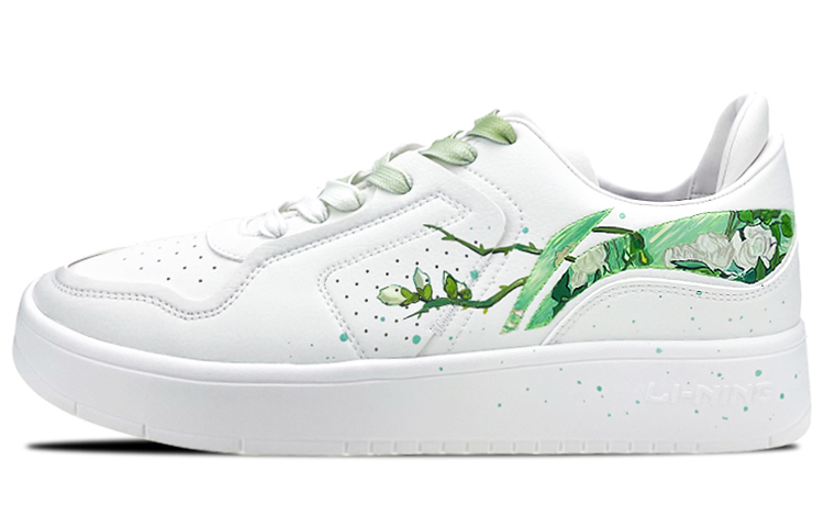 Li Ning Street Player Low top Skateboard Shoes Women's White Green