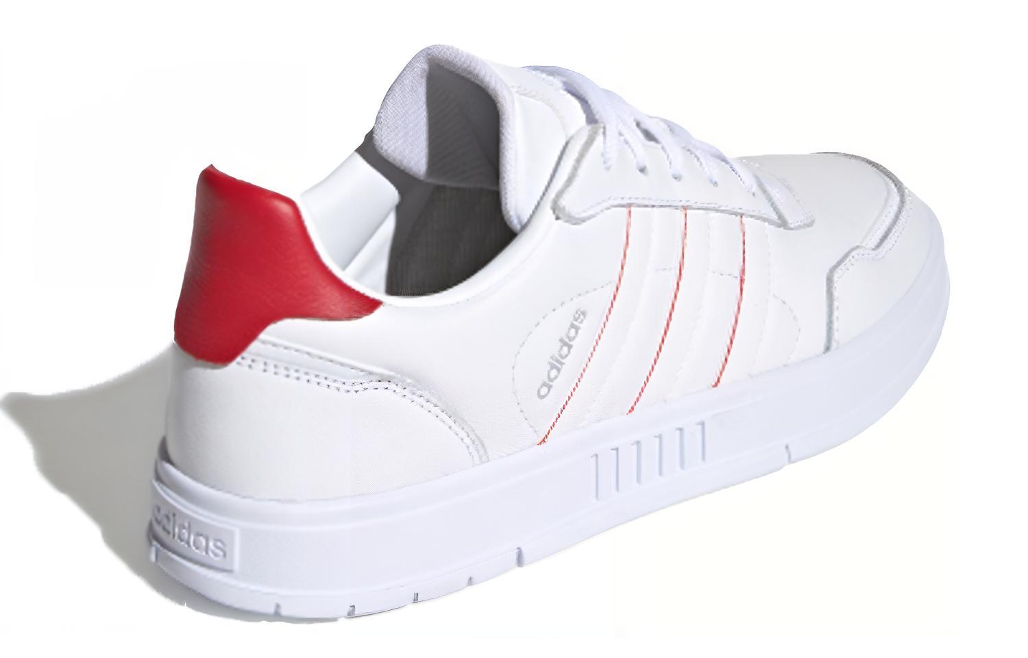 Мужские кеды adidas neo Courtmaster (бело-красные) — Белый / красный — фото 4