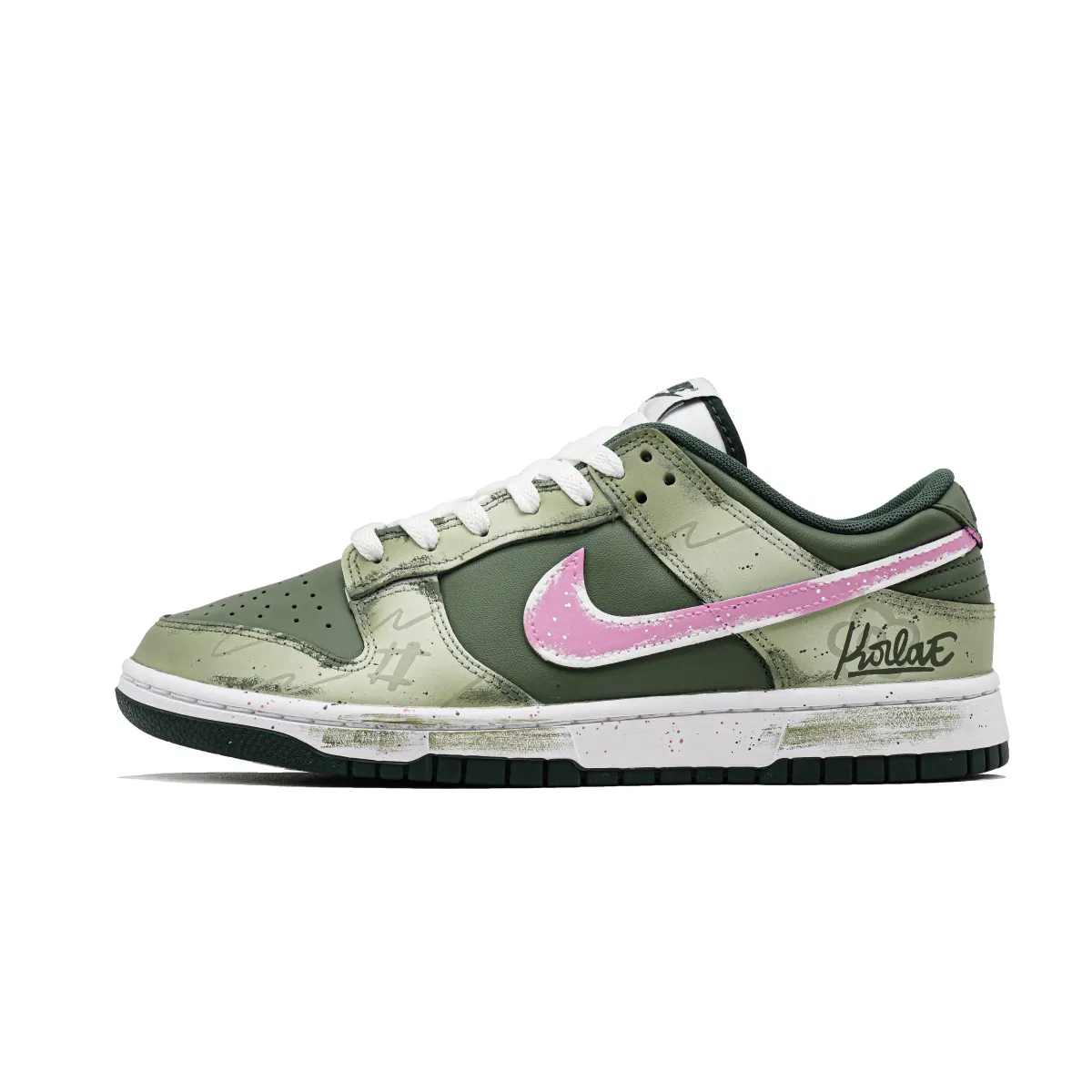 Nike Dunk Cactus Cow Leather Abrasion Resistant Low top Skateboard Shoes Unisex Yellow Green