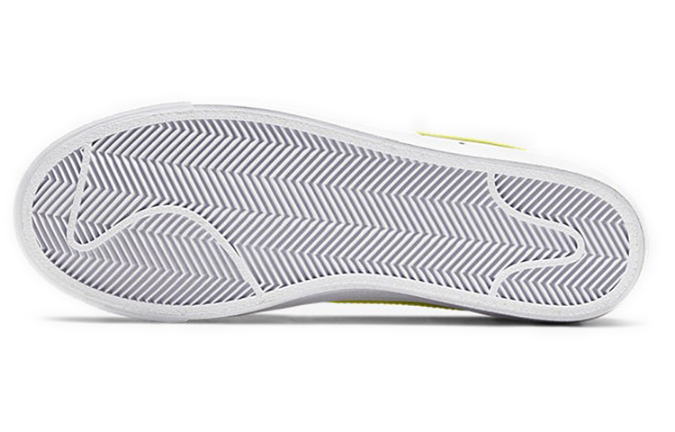 Женские кеды Nike Blazer 77 "lemon Venom" (бело-желтые) — фото 6
