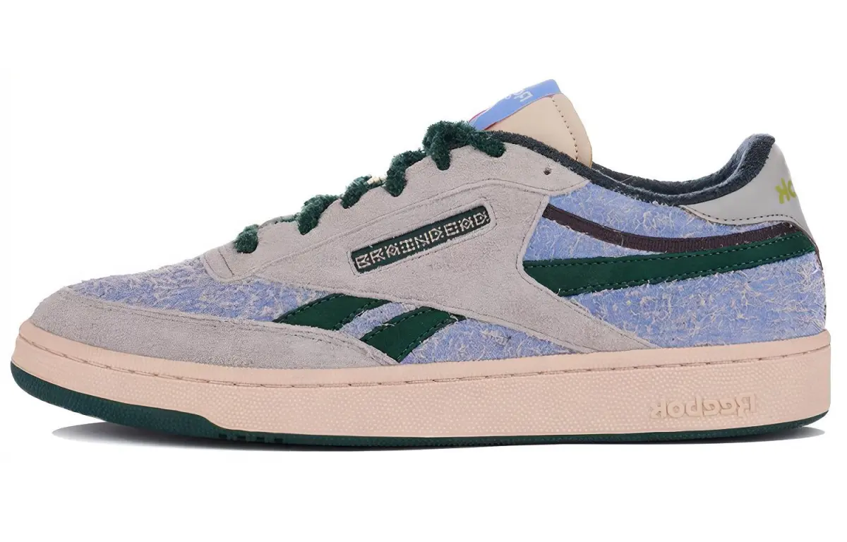 Club C Brain Dead x Club C Reebok Revenge 'Ecru Dark Forest'