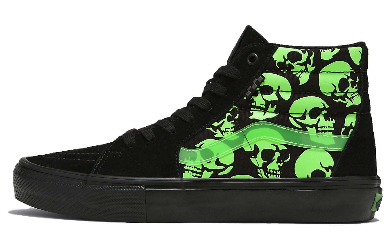 Sk8 Skate Vans-Hi 'Glow Skulls'