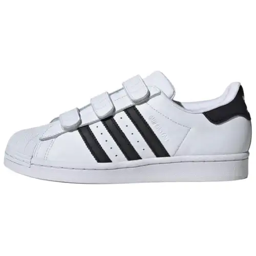 Adidas Originals SUPERSTAR CF Comfortable Abrasion Resistant Low top Skateboard Shoes Women's White Black