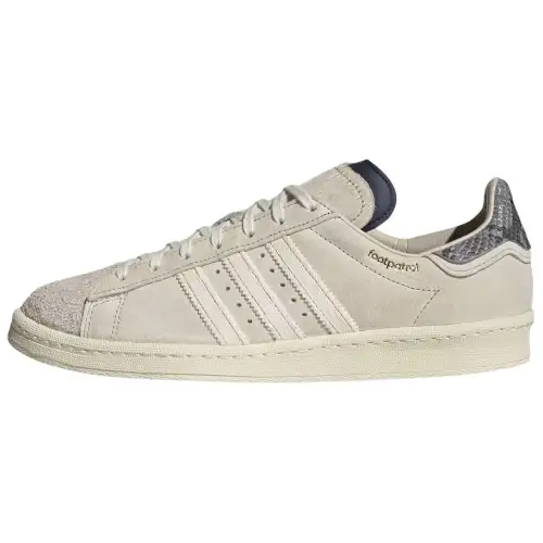 Footpatrol x Adidas Originals CAMPUS 00s 80s Abrasion Resistant Breathable Low top Skateboard Shoes Men's White Gray