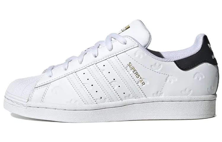 Adidas Originals Superstar 'Allover Debossed Trefoils White Black' Women's